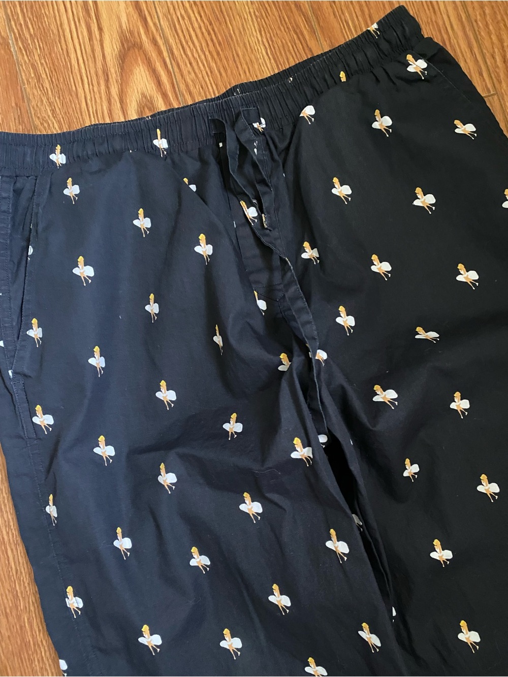 A-dam Robert Marilyn Monroe print Navy Lounge Pajama Pants Men M organic cotton